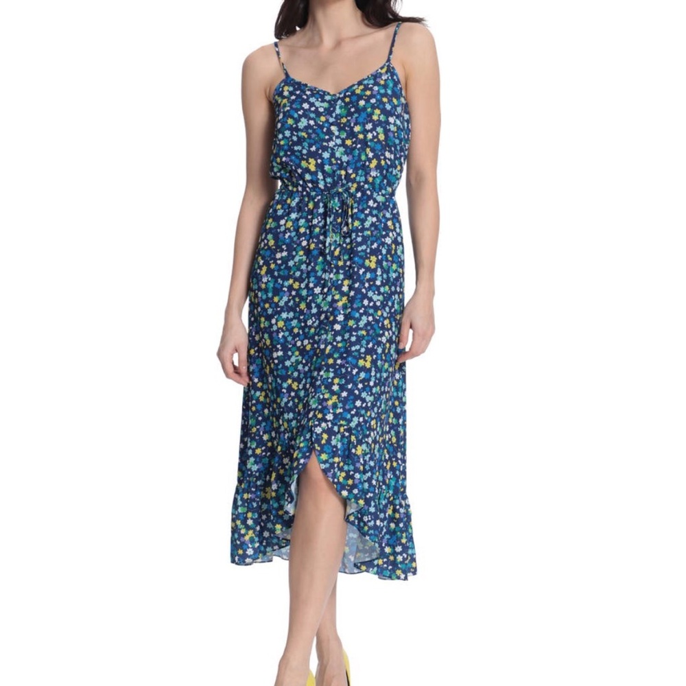Donna Morgan Strappy Hi Lo Midi Dress